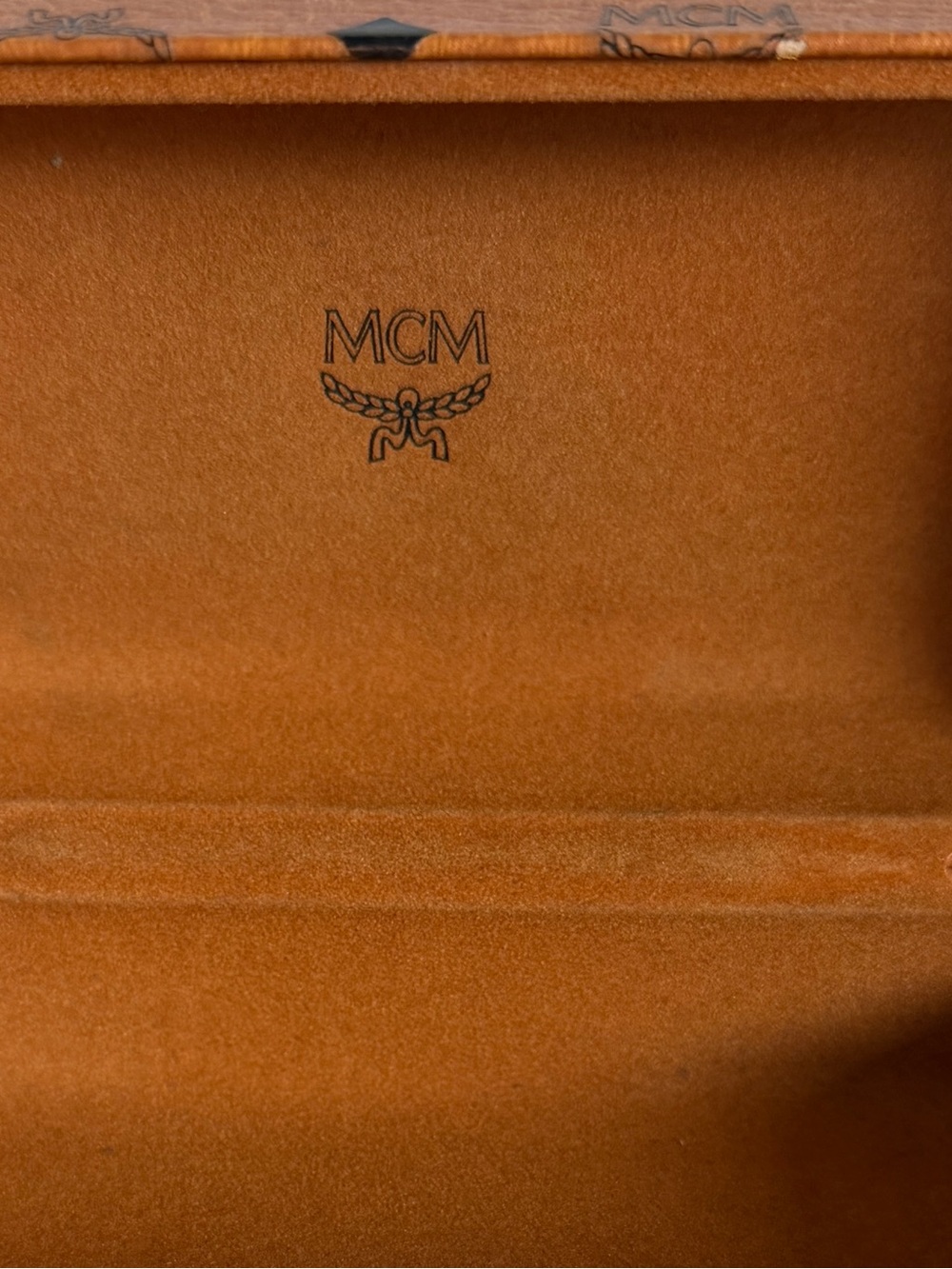 Authentic MCM Monogram Sunglasses Case Brown Hard Case - Picture 5 of 7
